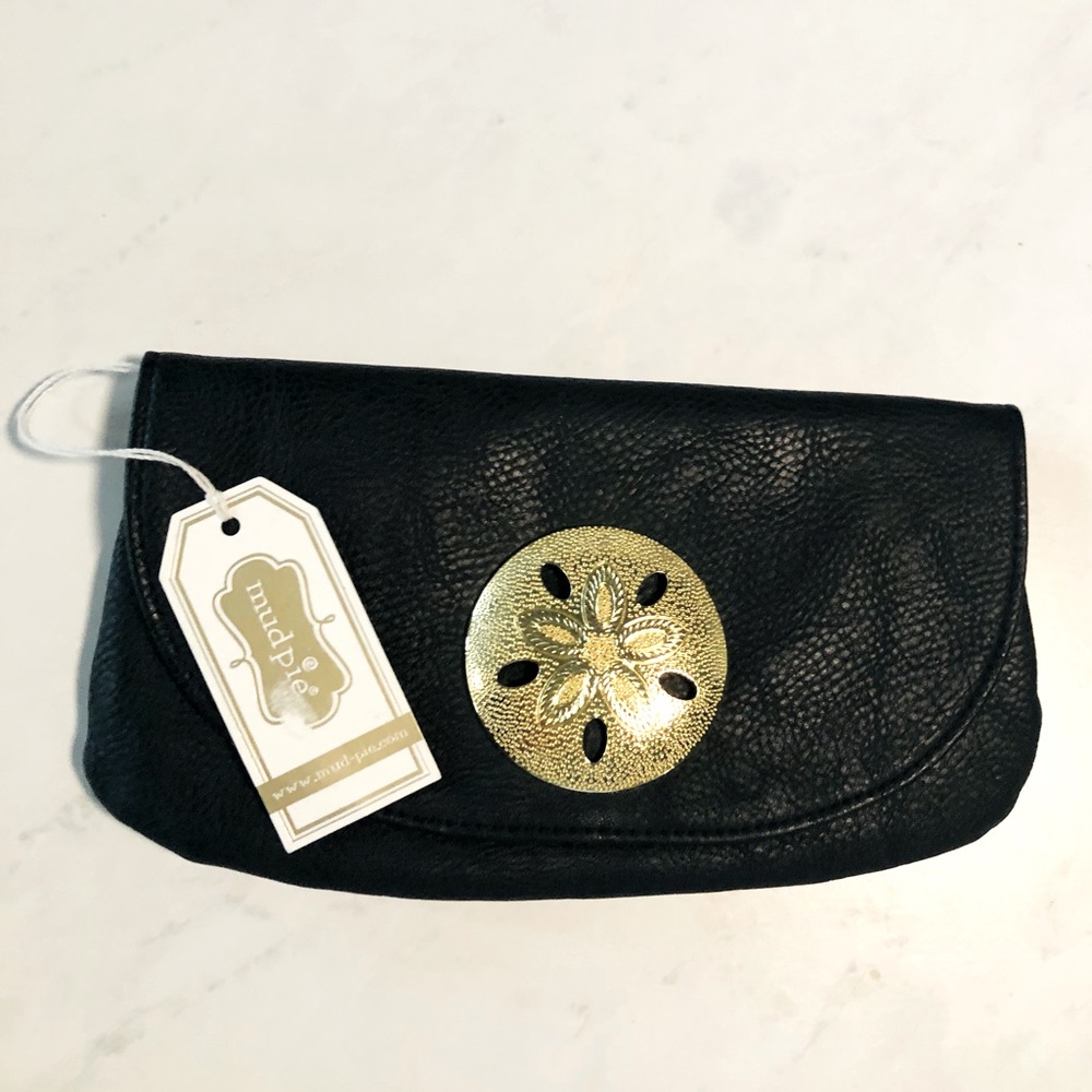 Mud Pie sea life icon wristlet Black